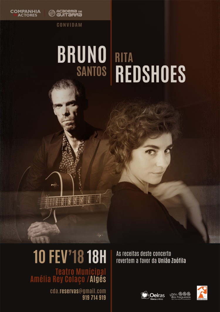 Rita Redeshoes e Bruno Santos em concerto pela União Zoófila